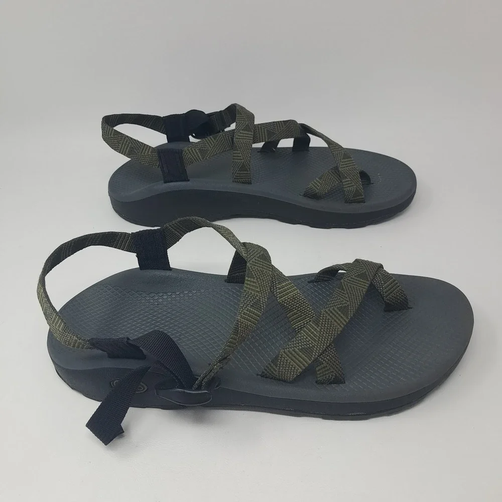 Chaco Z2 Classic Olive Green Toe Loop Hiking Sandals Mens Size 13 M J105977